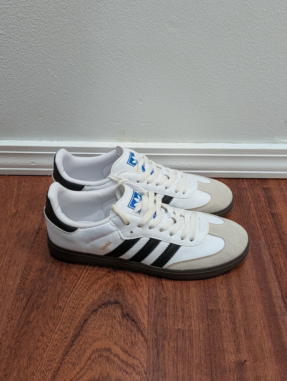 Adidas Men's Samba OG White /Black/ Gum Shoes Size 6.5